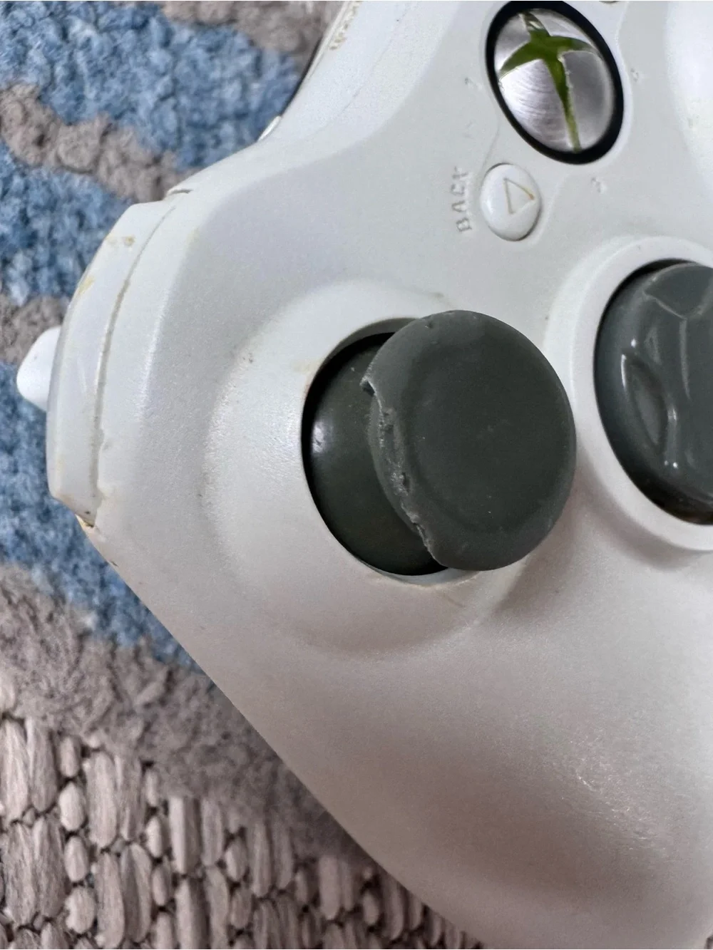 OEM Microsoft Xbox 360 Wireless Controller White & Grey Battery